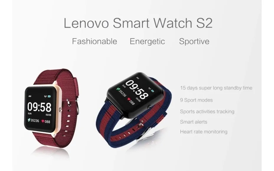 Reloj Inteligente Smartwatch Lenovo S2 Android Ios Fitness